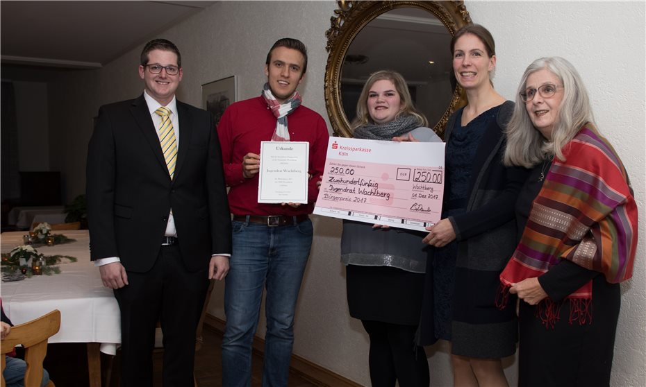 FDP verlieh Bürgerpreis
an Jugendrat von Wachtberg