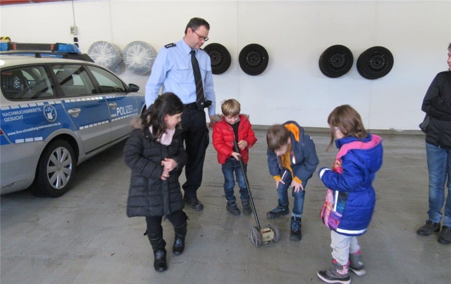 Kinder erhielten Einblick
in den Polizeialltag