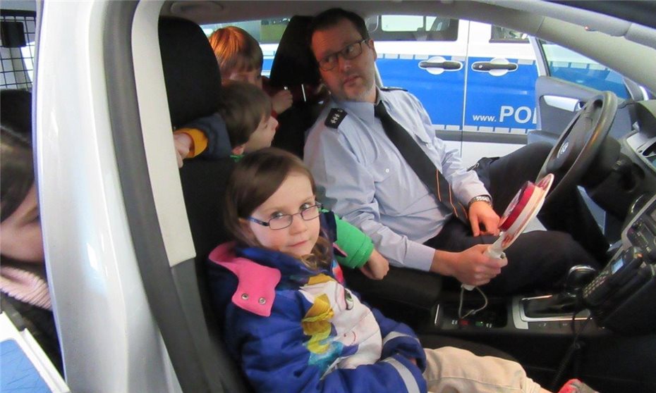 Kinder erhielten Einblick
in den Polizeialltag