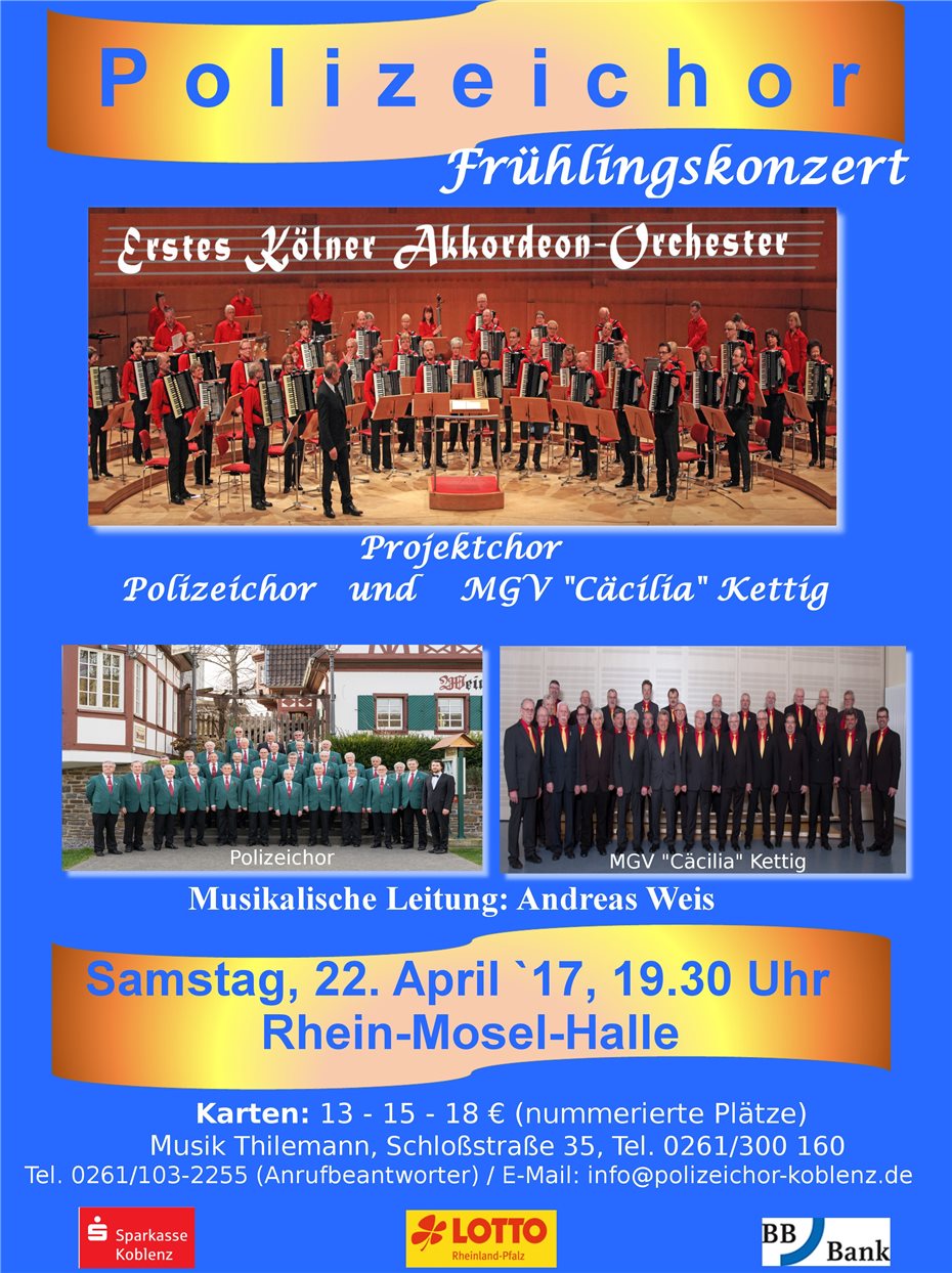 Musikalische Frühlingsreise in der Rhein-Mosel-Halle