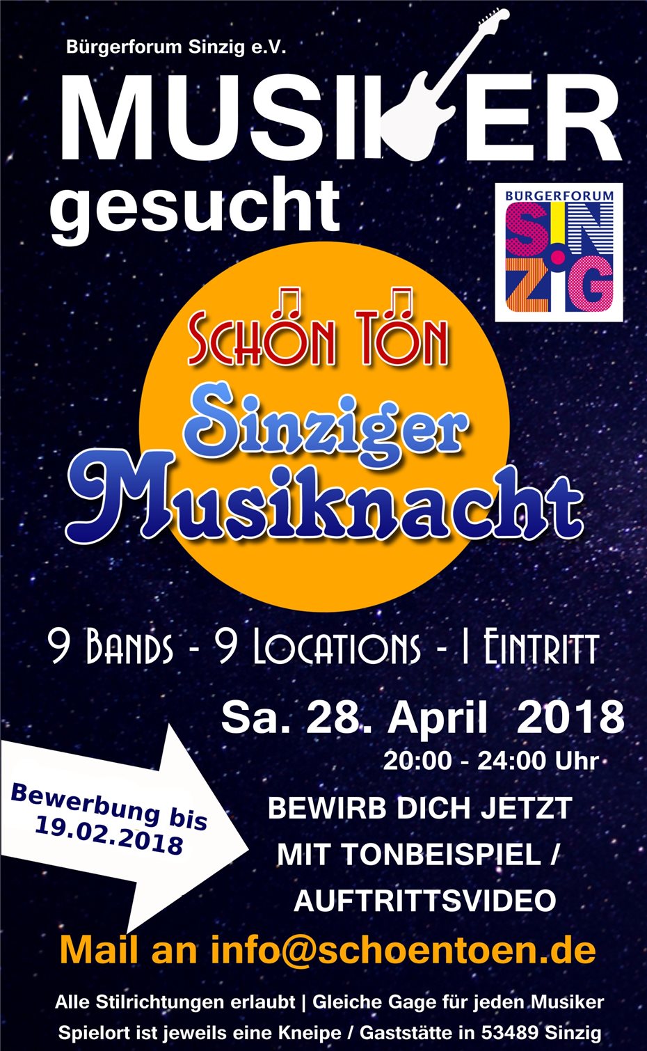 Dritte Sinziger Musiknacht