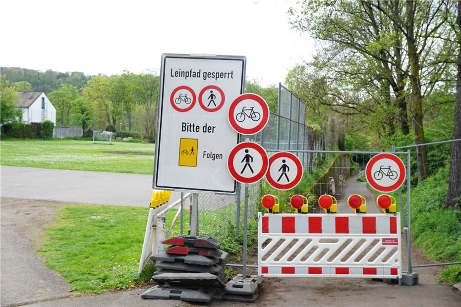 Wiesenpfad in
Horchheim ist gesperrt