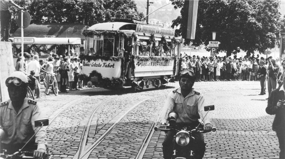 Vor 50 Jahren: Als die
Straßenbahn zum letzten Mal fuhr
