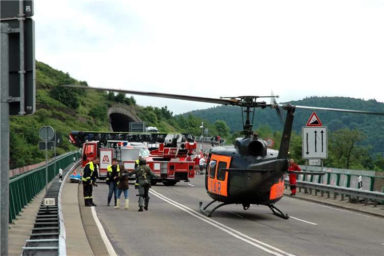 Camper aus der Luft gerettet Camper aus der Luft gerettet
