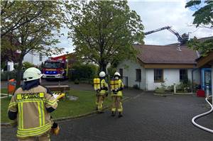 Brand in Asbacher Kindergarten: Eine Person verletzt