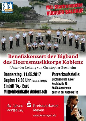 Trompeten-Star Rüdiger Baldauf mit der BigBand des Heeresmusikkorps Koblenz
