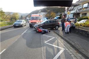 Verkehrsunfall mit zwei Verletzten Jugendlichen