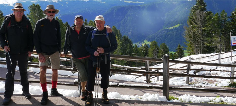 Lauftreffler wanderten in Südtirol