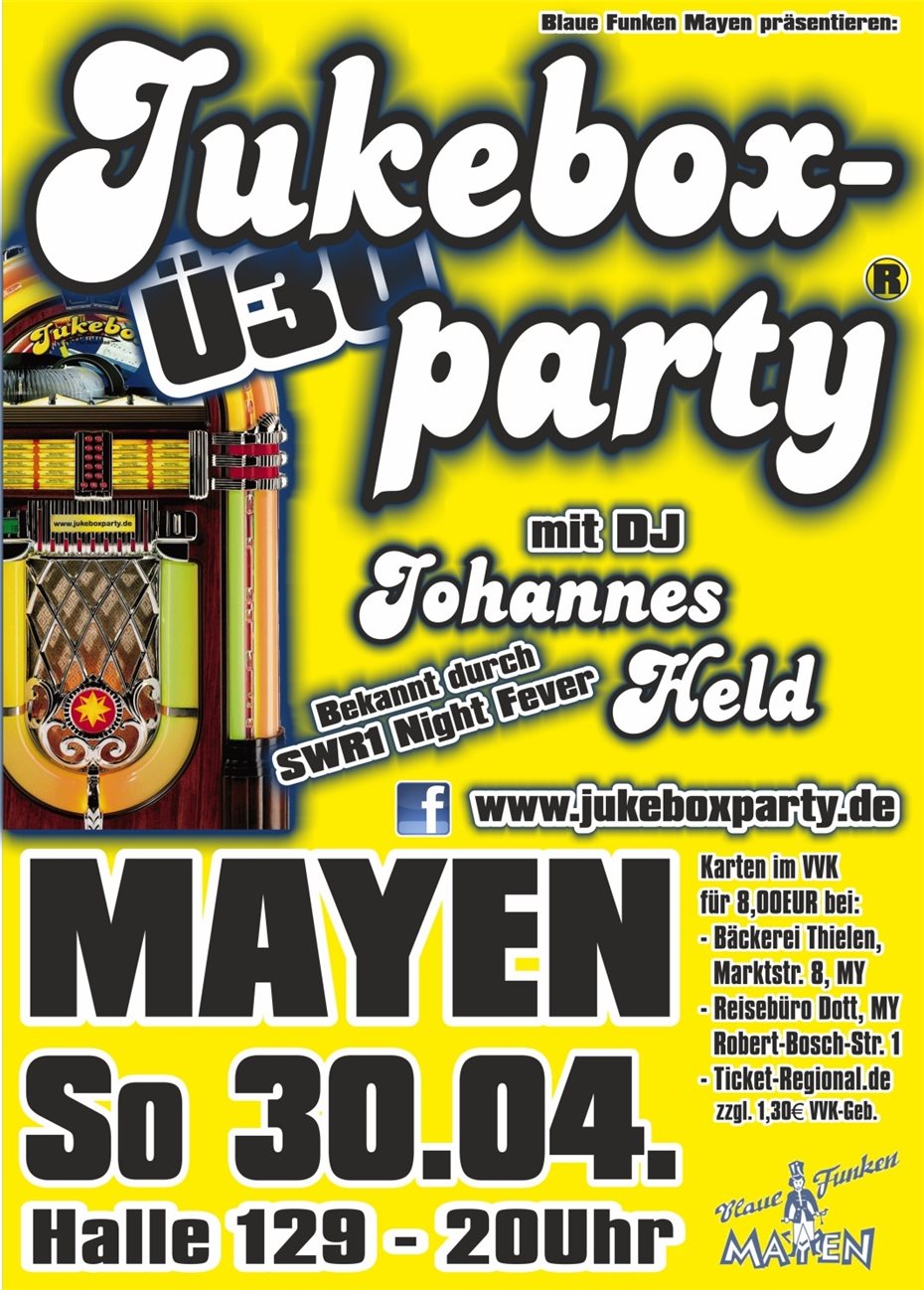 Jukeboxparty mit
DJ Johannes Held