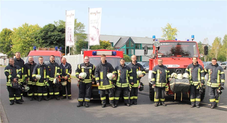 EWM stärkt freiwilligen
Feuerwehrleuten den Rücken