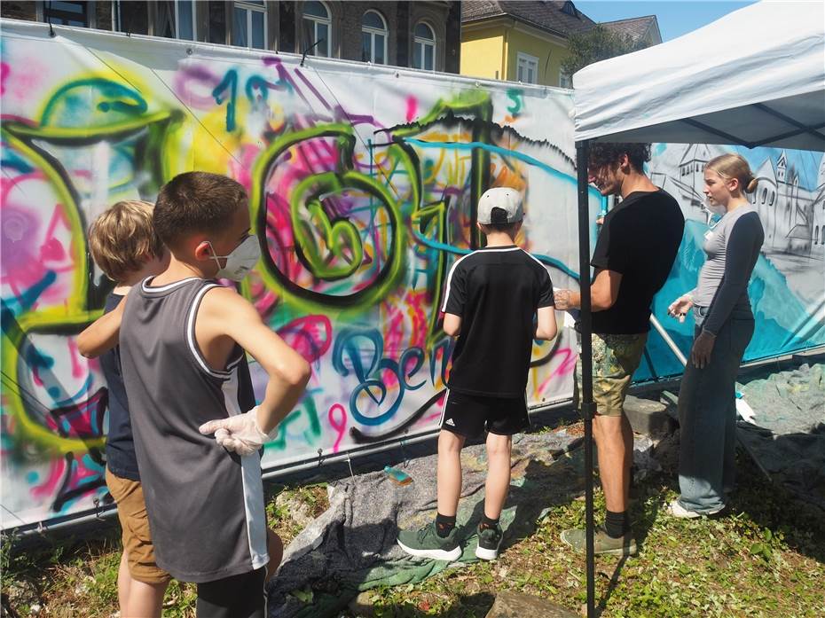 Graffiti-Workshop begeisterte