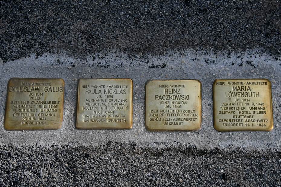 Stolperstein erinnert an Maria Löwenguth