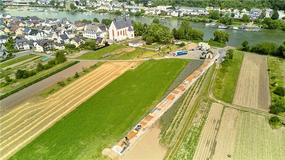 Neue Trinkwasserleitung erreicht bald das Ufer in Vallendar