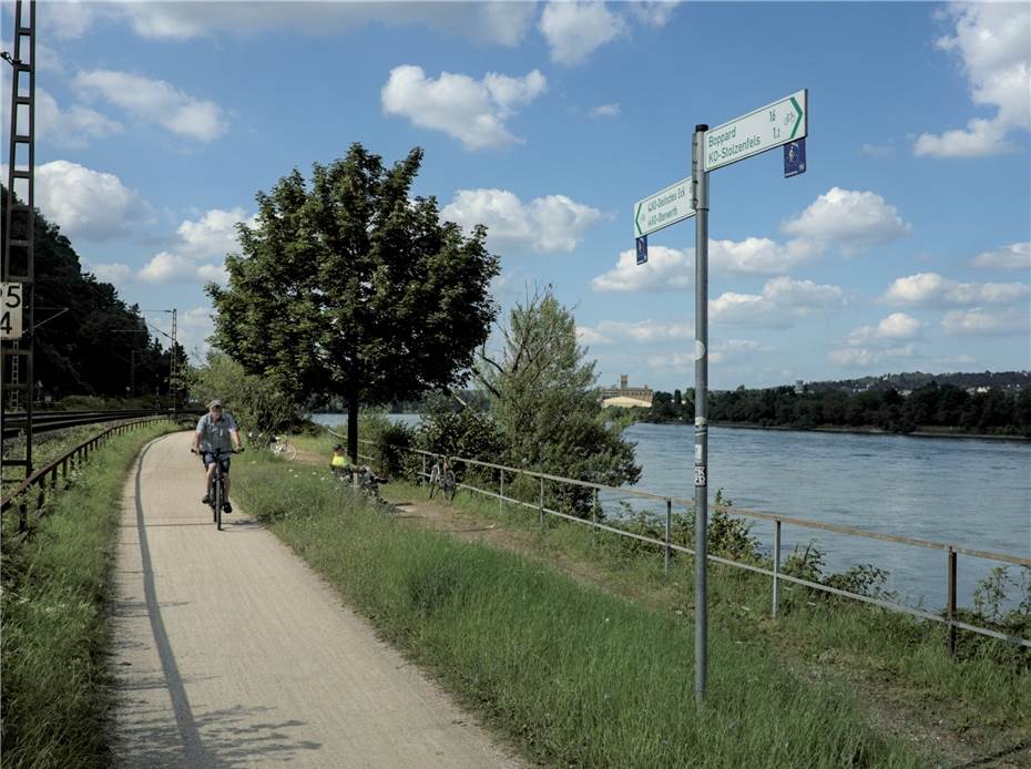 Neuer Termin: Sperrung Rheinradweg Stolzenfels