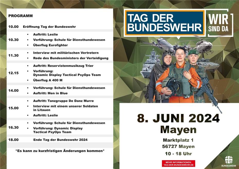 Tag der Bundeswehr in Mayen