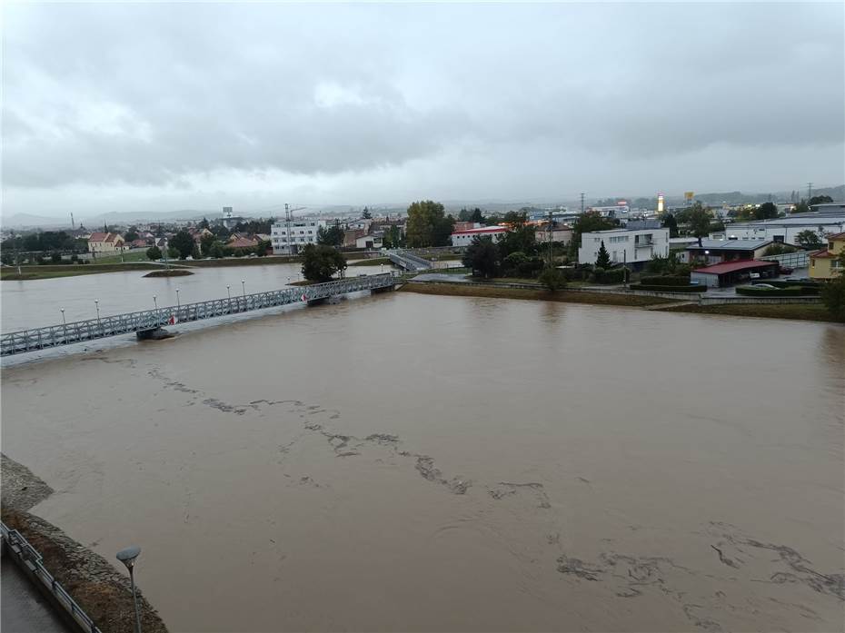 Hochwasser bedroht Mayens Partnerstadt