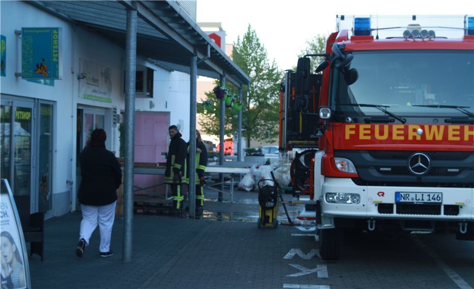 Überschwemmung im Blumenladen