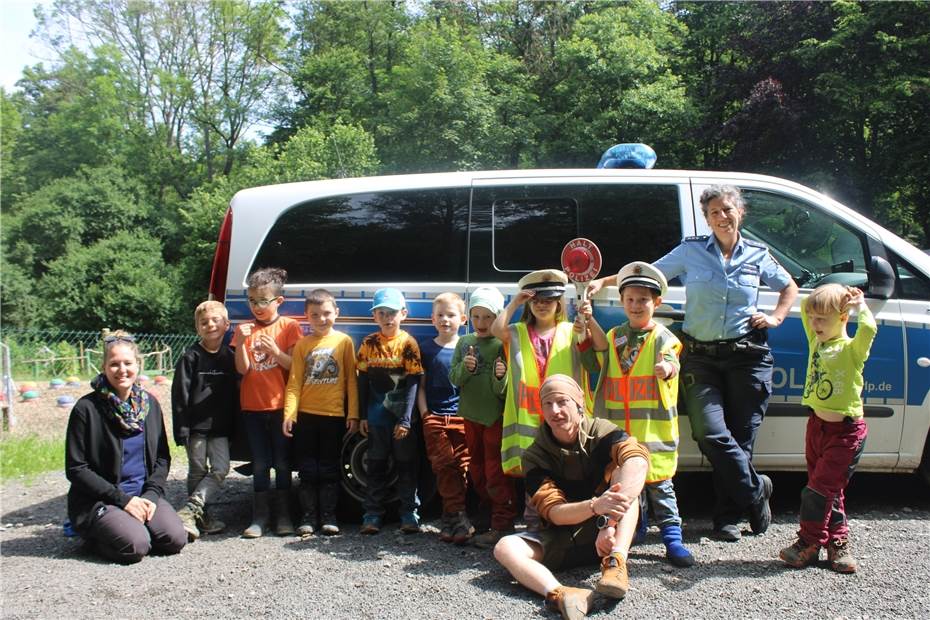 Bei Vorschulkindern
stand der Polizeibus im Fokus