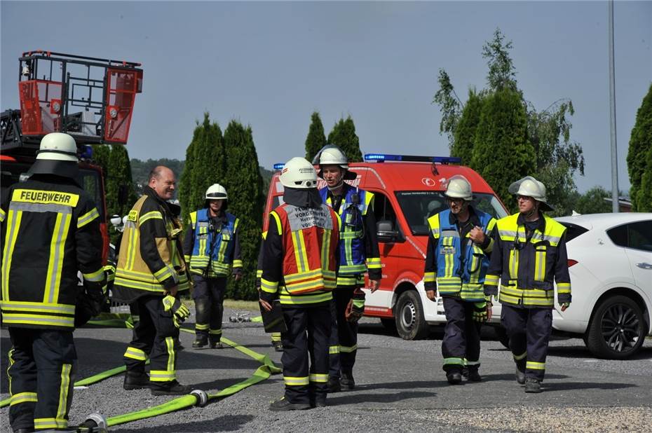 Feuerwehren proben den Ernstfall