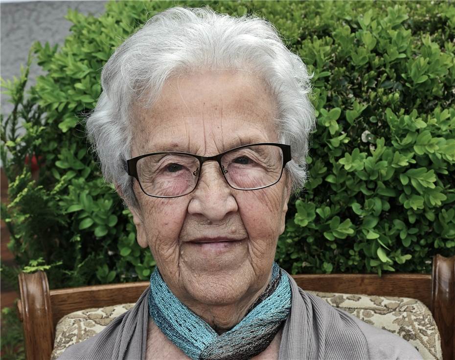 Stolzes Alter: Gertrud Udelhofen
feiert 100. Geburtstag
