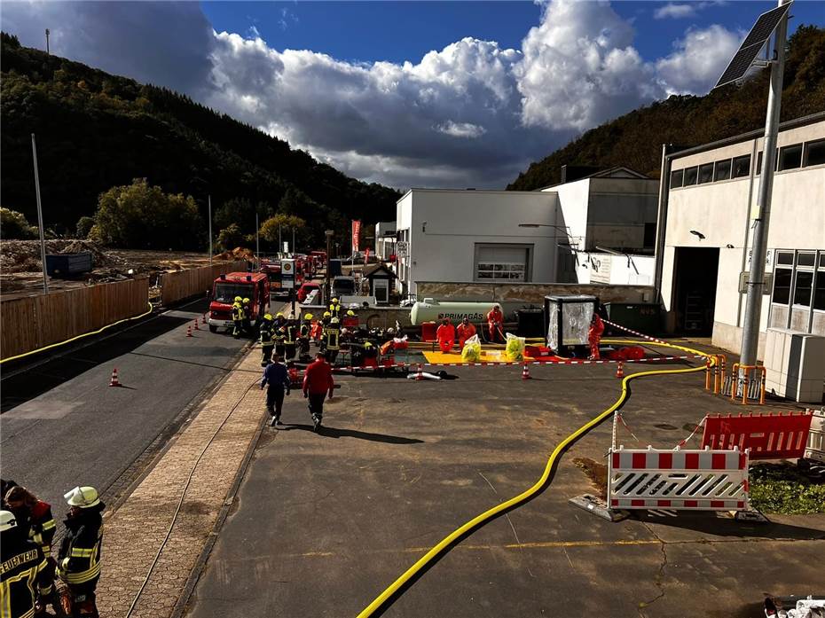 Einsatz im Chemikalienlager