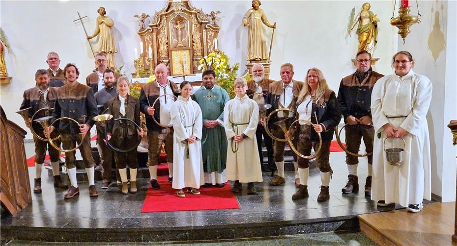 Hubertus stand ganz im Mittelpunkt