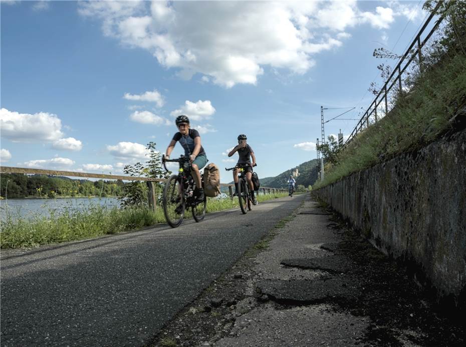 Neuer Termin: Sperrung Rheinradweg Stolzenfels