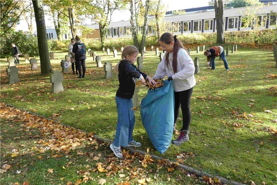 Schüler erkunden und säubern
Rheinbacher Kriegsgräberstätte