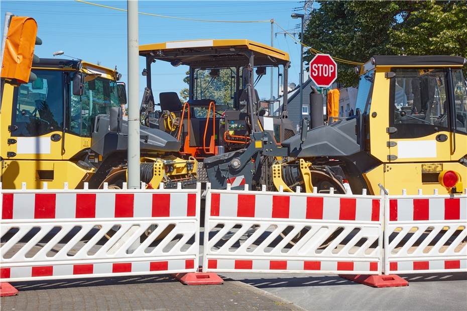 Arbeiten finden unter Vollsperrung statt