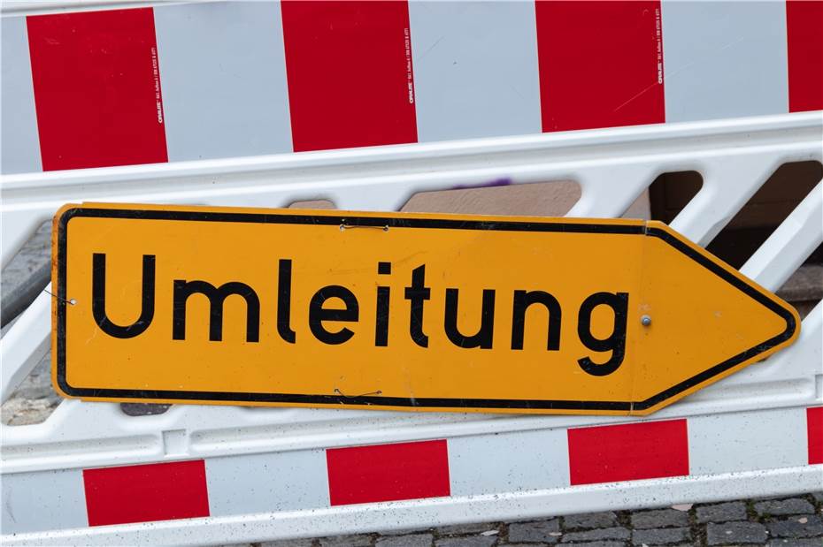 Bauarbeiten werden unter Vollsperrung durchgeführt