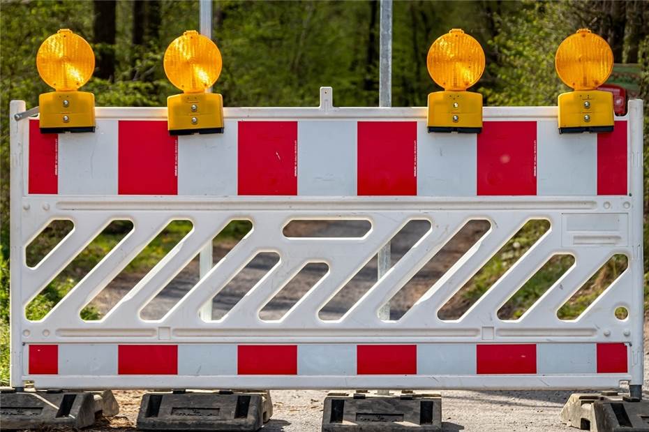 Halbseitige Sperrung eines Teilstückes der Hauptstraße