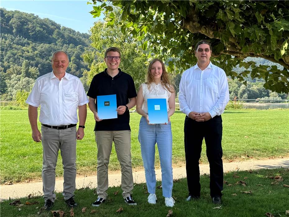 Junge Ingenieurin und junger Ingenieur
aus der Eifel erhielten den VDI-Förderpreis