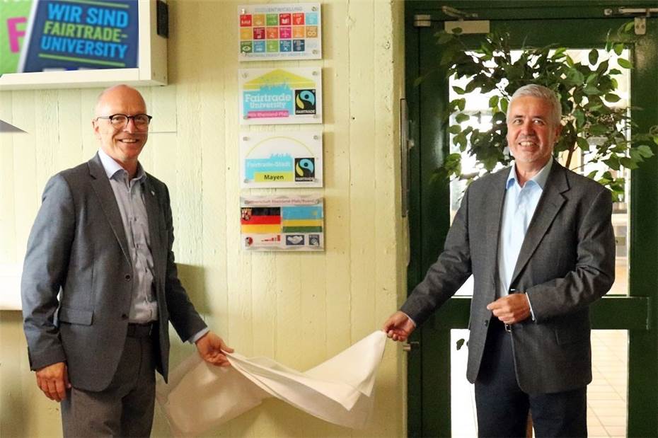 Hochschule und Stadt Mayen
feiern zusammen Fairtrade-Erfolge