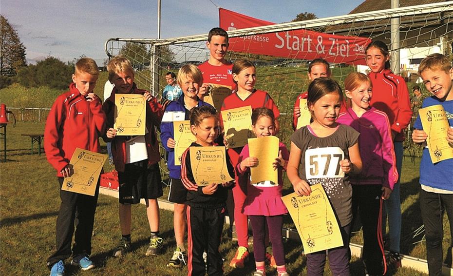 Sieben Sieger beim Crosslauf