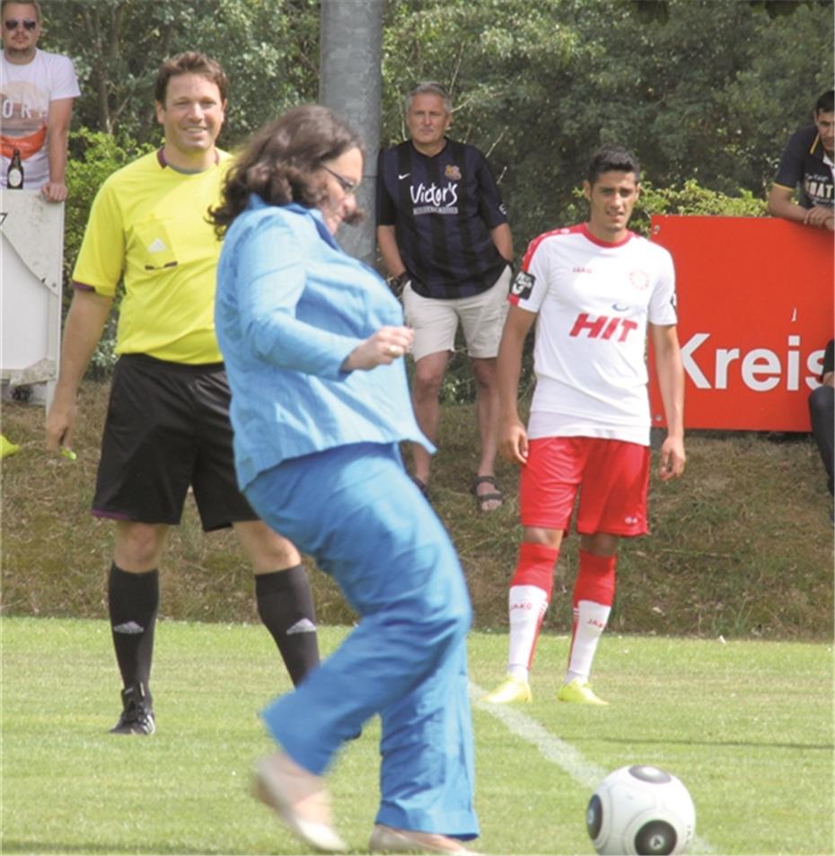 Bundesarbeitsministerin
Andrea Nahles machte den Anstoß