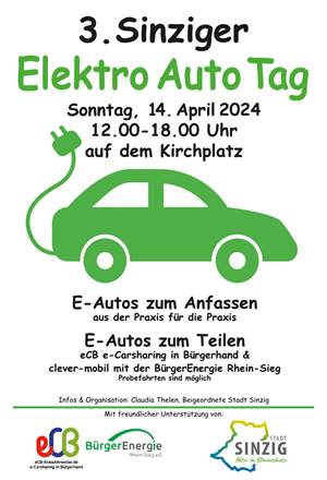 Dritter Sinziger Elektro-Auto-Tag