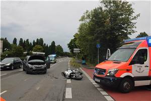 26-Jähriger Motorradfahrer verletzt