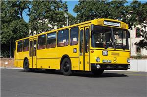 Abschiedsfahrt mit historischem Postbus