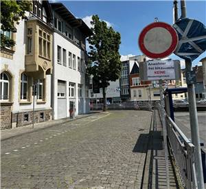 Neuwied: Zufahrt zum Kreishaus-Parkplatz gesperrt