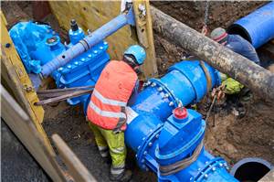 Neue Trinkwasserleitung
nach Niederwerth ist in Betrieb