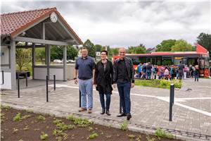 Mobilitätsstation mit neuer Buswendeanlage in Betrieb genommen