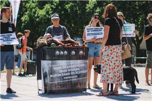 Koblenz: „Grillen von Hunden“ als provokanter Protest von PETA
