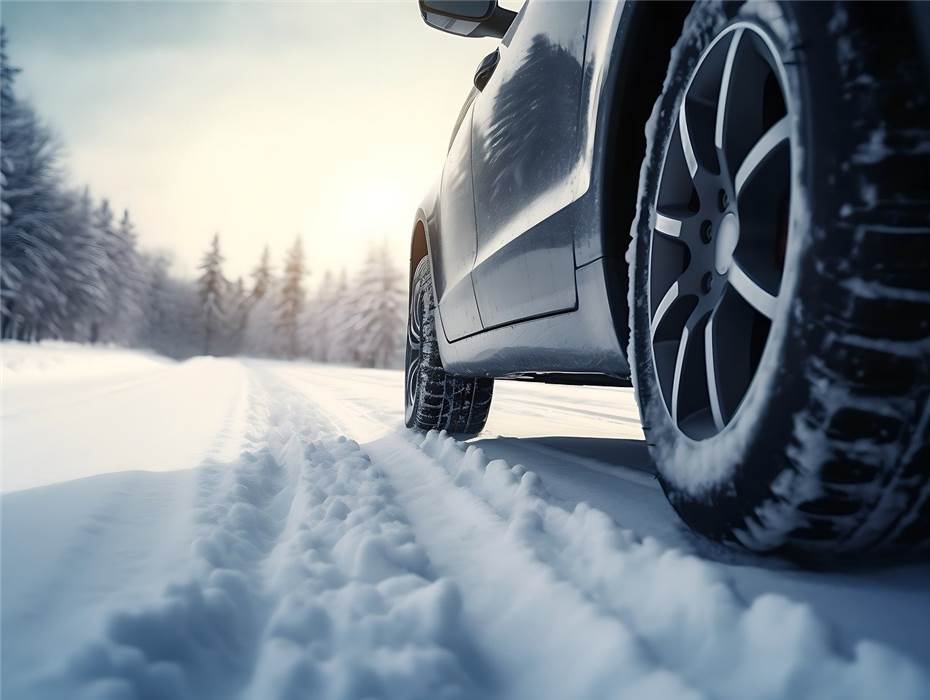 Winterwarnung: Auto auf dem Dach gelandet