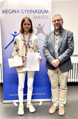 Mathe-Talent Viktoriia Slavhorodska
unter den Top 3