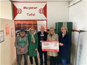 „Tafel Mayen“ mit 500 Euro unterstützt