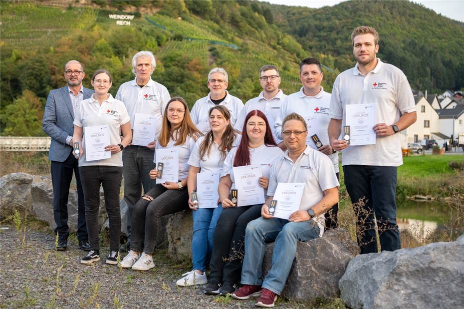 Verleihung der Fluthilfemedaille ans DRK Mülheim-Kärlich