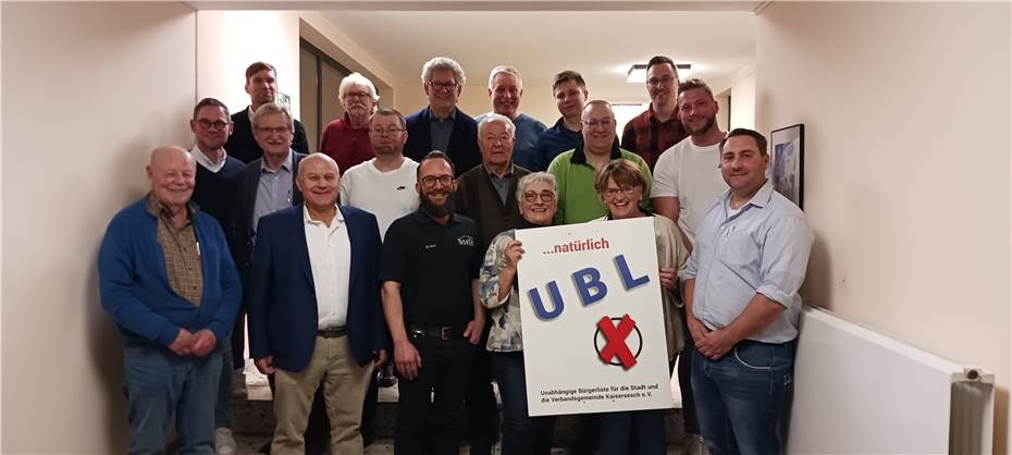 UBL wappnet sich für Verbandsgemeinderat und Stadtrat Kaisersesch