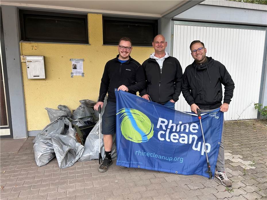 Unterstützung beim
RhineCleanUp