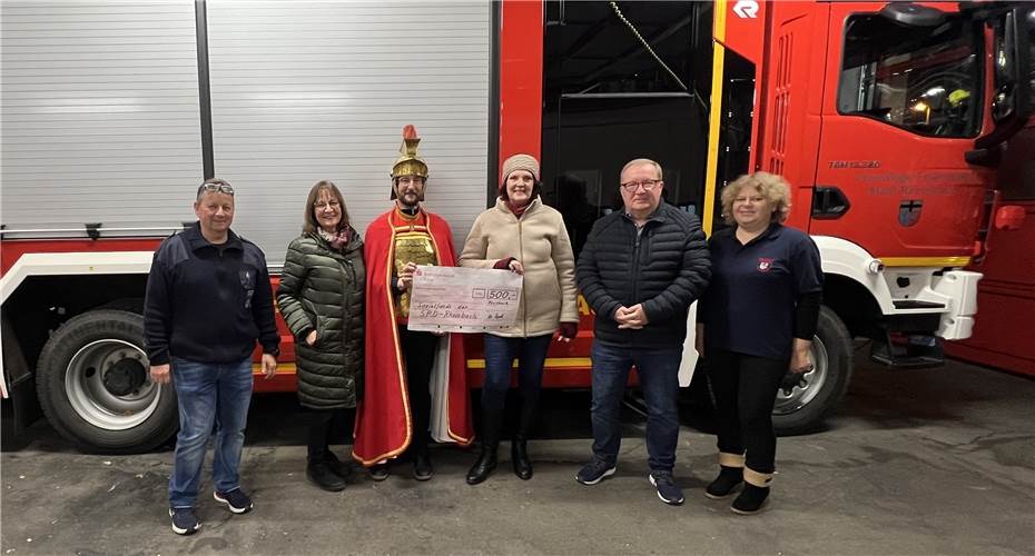 Arbeit der Freiwilligen Feuerwehr
mit 500 Euro unterstützt