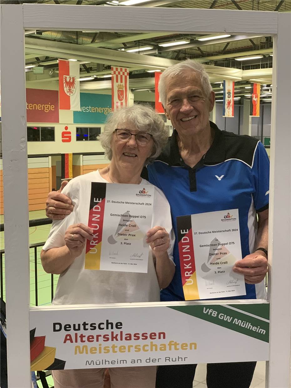 Brigitte und Dieter Prax holten wieder Medaillen